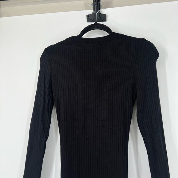 N:PHILANTHROPY Metal Ribbed Mini Dress in Black Cat NWT - Picture 6 of 7